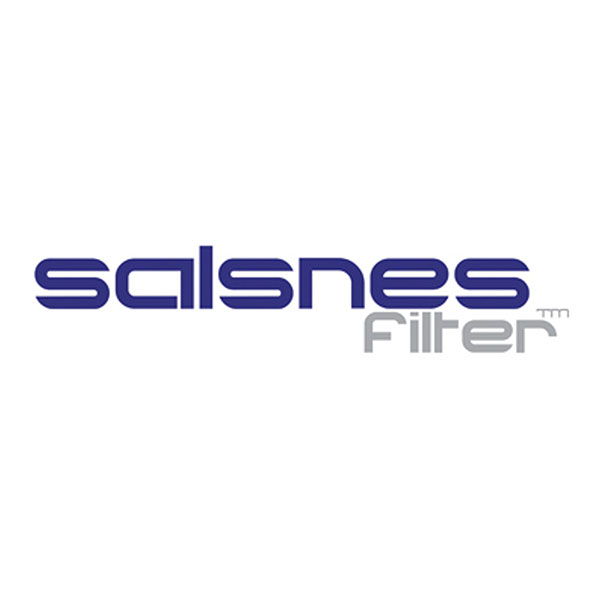 The Salsnes Filter logo features the brand name in a modern, blue lowercase font with “filter” written in light gray below and to the right, all on a white background.